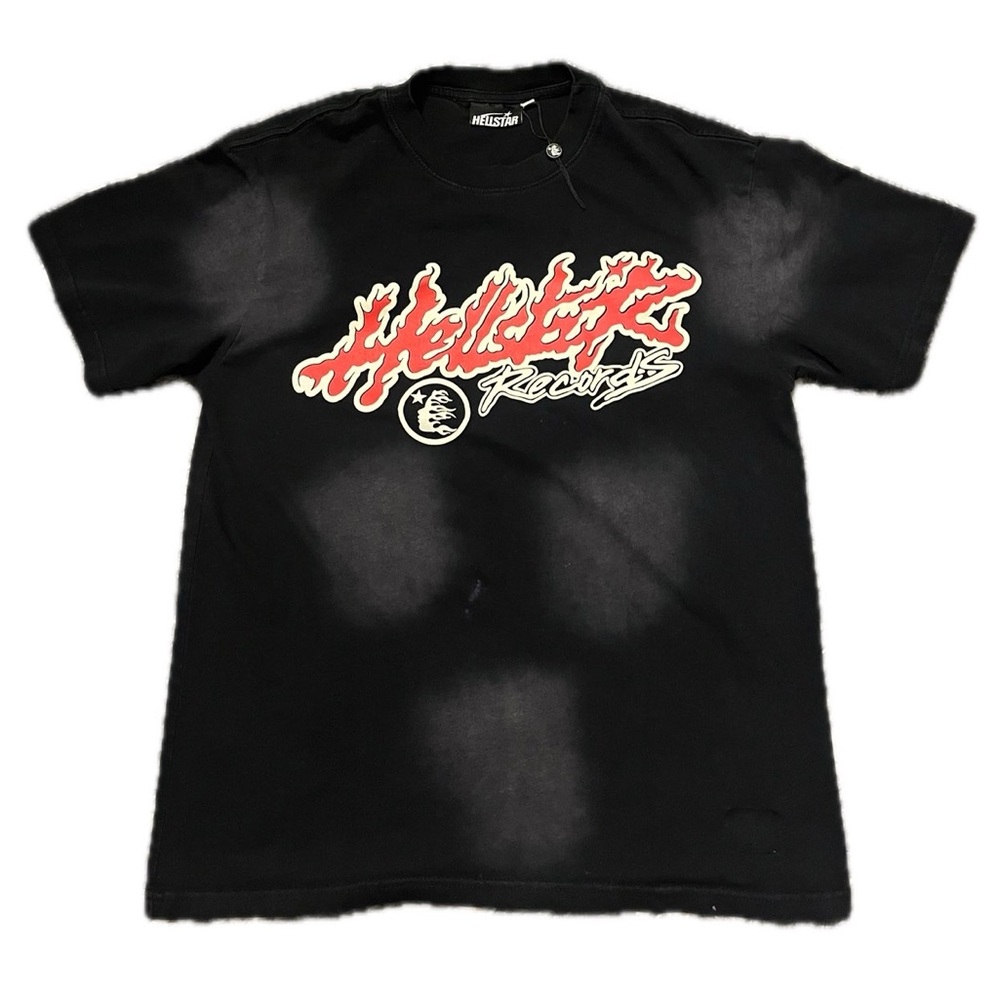 Hellstar Black T-Shirt with White Logo